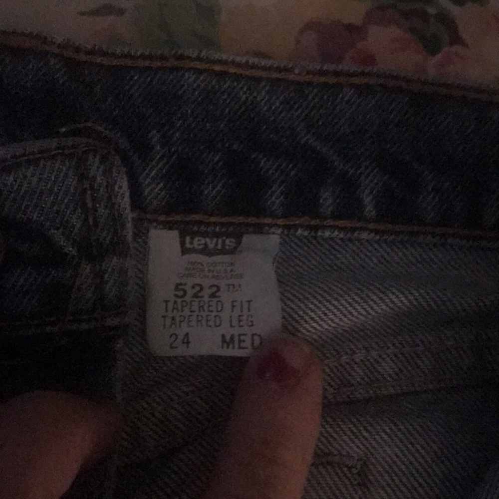 LEVI’S 522 size 24 medium length. Great condition